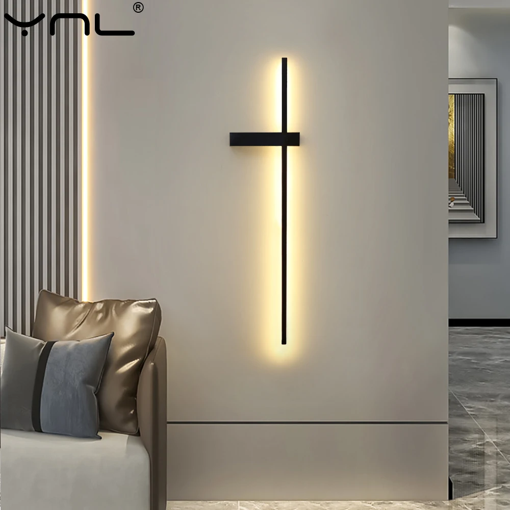 

Modern LED Wall Lamp Bedside Table LED Long Wall Sconce Lights Fixture Room For Home Decora Indoor Lighting Luminaire 80cm 100cm