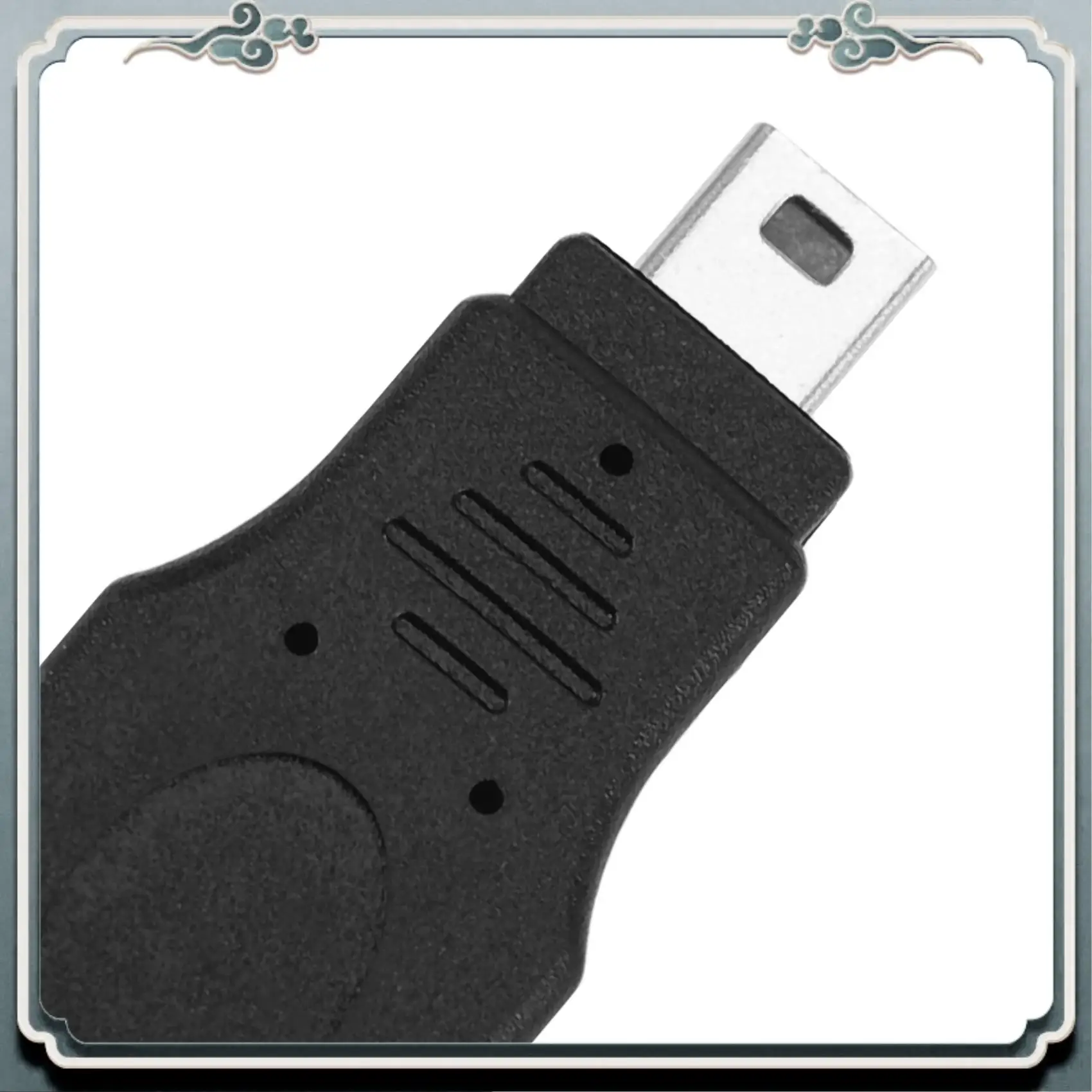 ABIJ-20PCS OTG 5 Pin F/M Mini Changer Adapter Converter USB Male To Female Micro-USB
