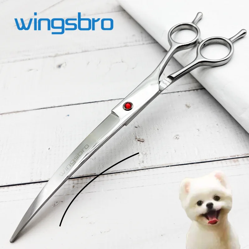 

8.5 inch Professional Pet Grooming Scissors, Animal Hair Trimming for Dog, Dog Grooming Curved Shears