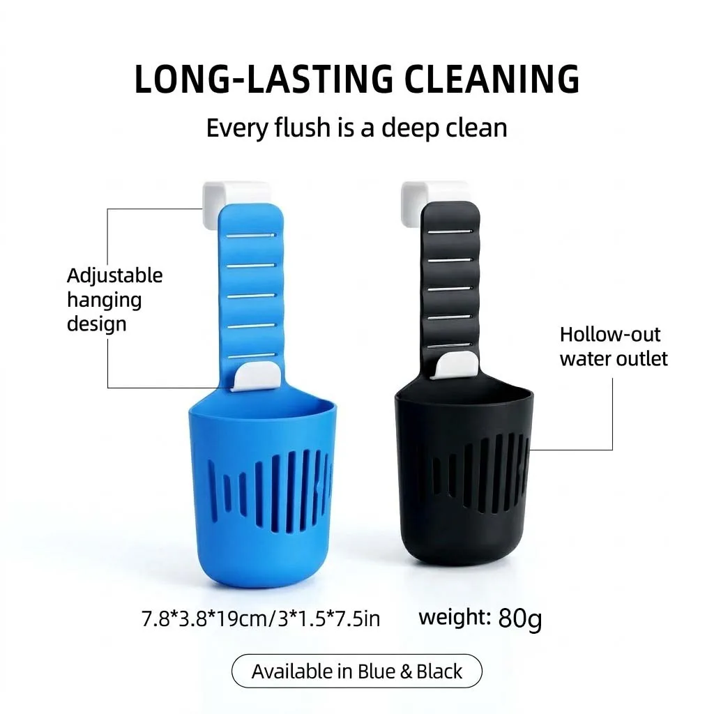 Silicone Toilet Tank Tablet Holder Versatile Toilet Bowl Hanging Cleaner and Deodorizer Hanger image 4