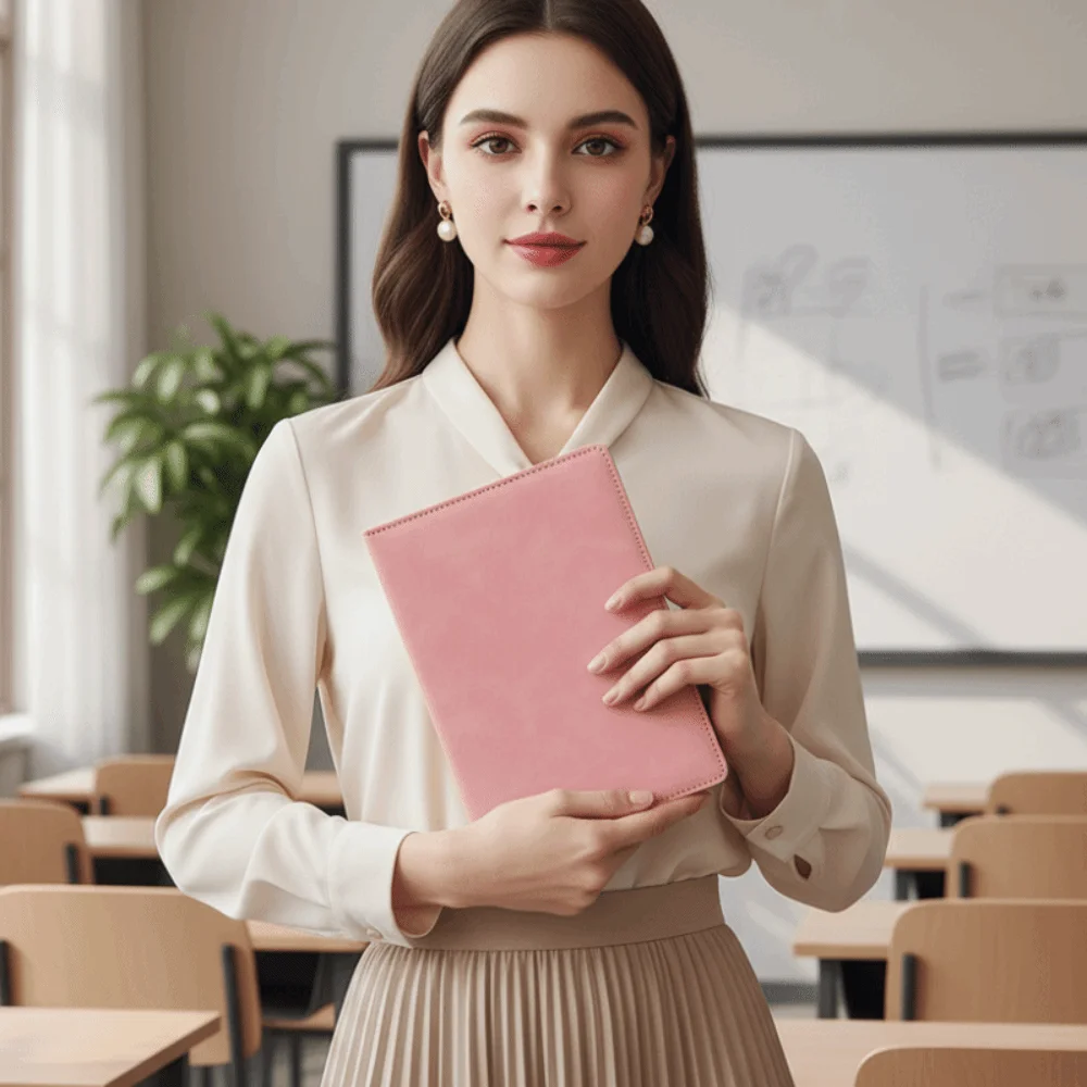 Minimalist Hardcover a5 Notebook Sleek Durable Hardcase Skin Feel Journal Ink Proof Solid Color Soft Touch Notepad Executives