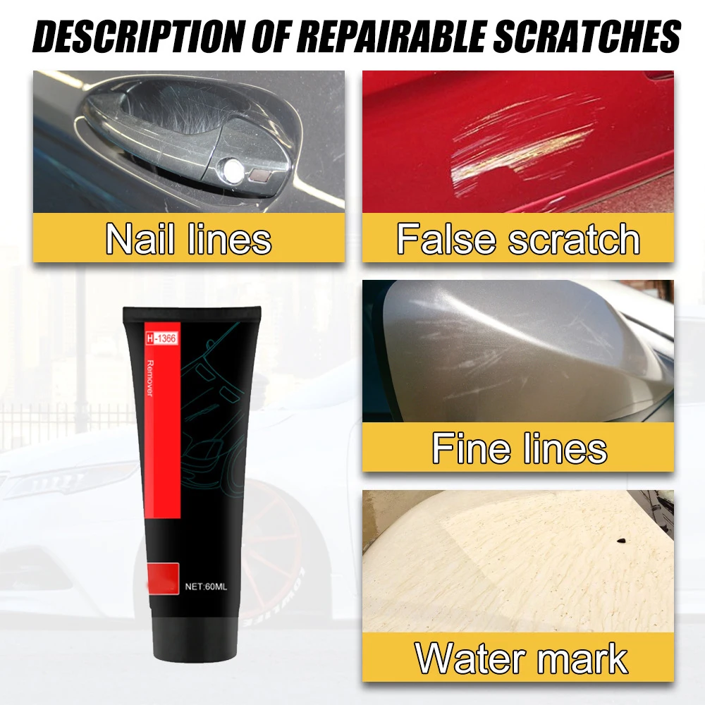 2021 Car Scratch Remover Multipurpose Polish Refurbish Agent for Vehicle Practical Car Care Supplies Easy Operation