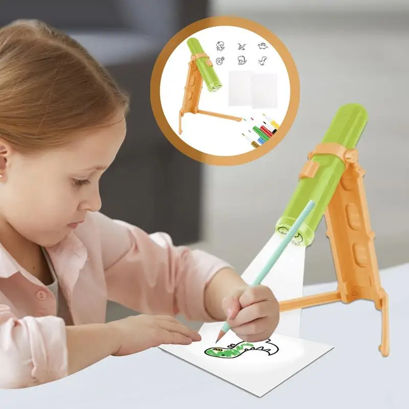 Proyector de arte para niños, tablero de boceto de pintura, juego educativo y divertido, juguetes para niños