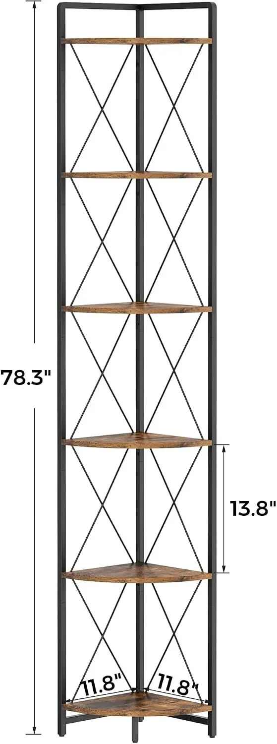 6 Tier Corner Shelf Stand, 78