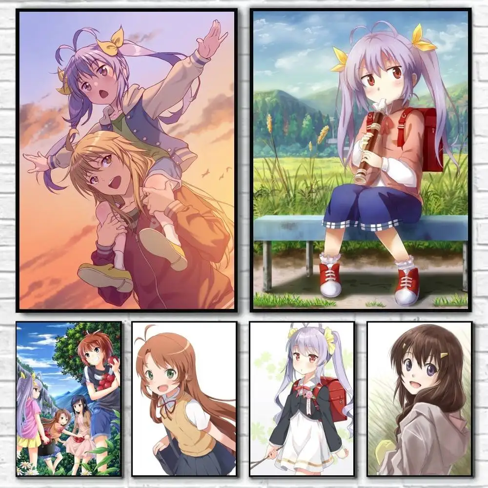 Non Non Biyori  Anime  Anime Character Poster HD Print Wall Art Home Decor