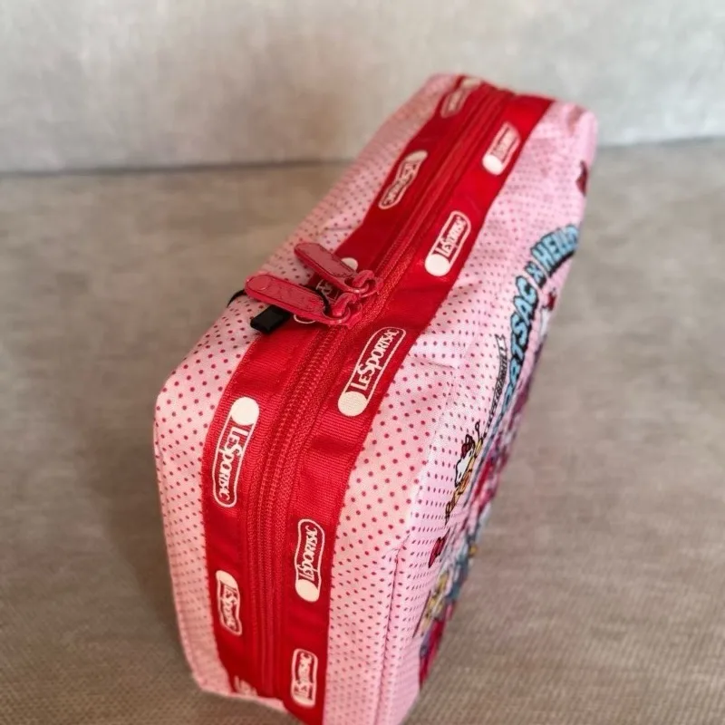 Kawaii Sanrio HelloKitty Limited 50th Anniversary Makeup Toiletry Bag Travel Wash Pouch Cute Anime Cartoon Style Gifts - view 5