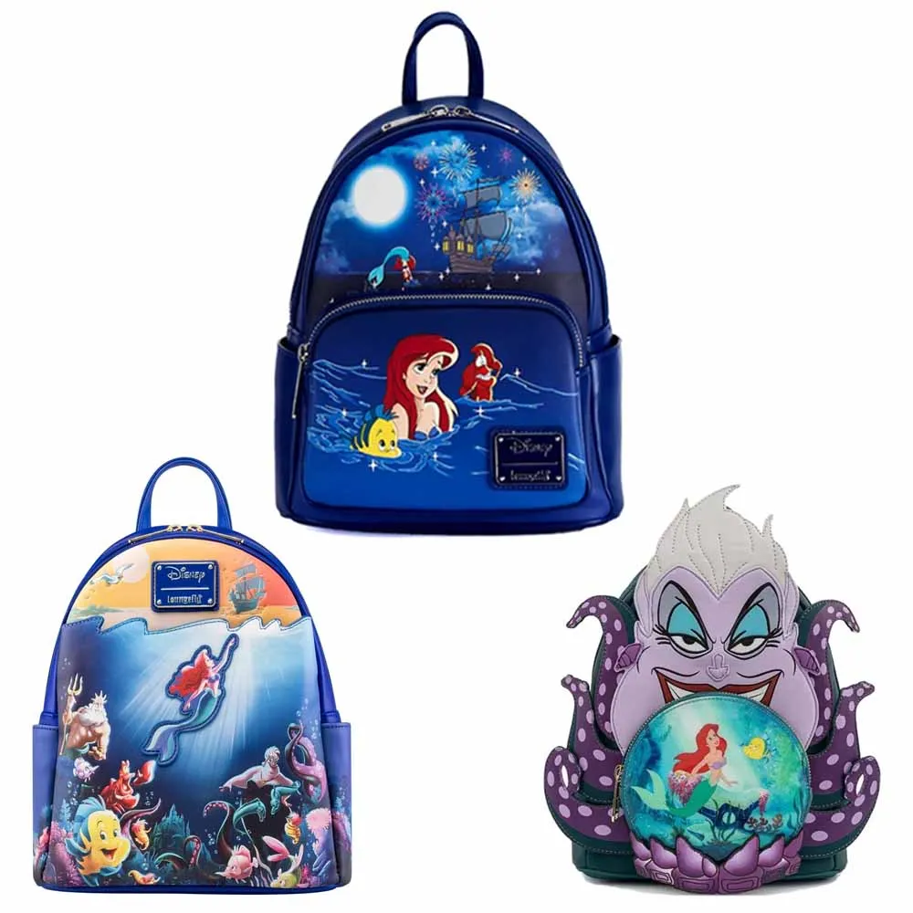 Mini Mochila de la Sirenita Ariel y Ursula