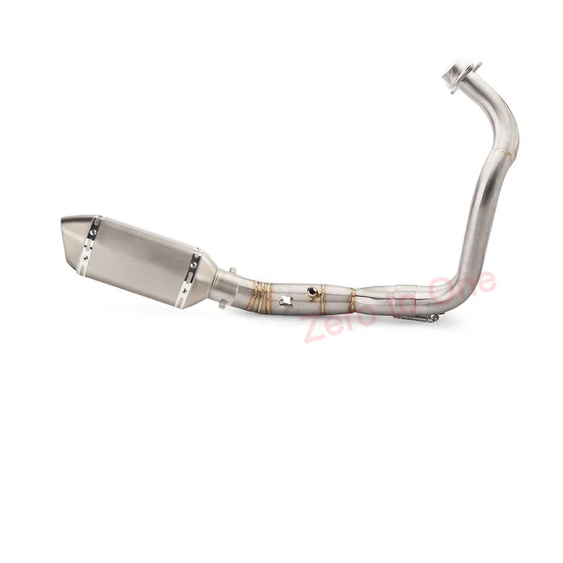 For YAMAHA MT07 FZ07 2014-2024 Years R7 2021-2024 Years Motorcycle Exhaust Full Systems Escape Moto Modified header Link Pipe