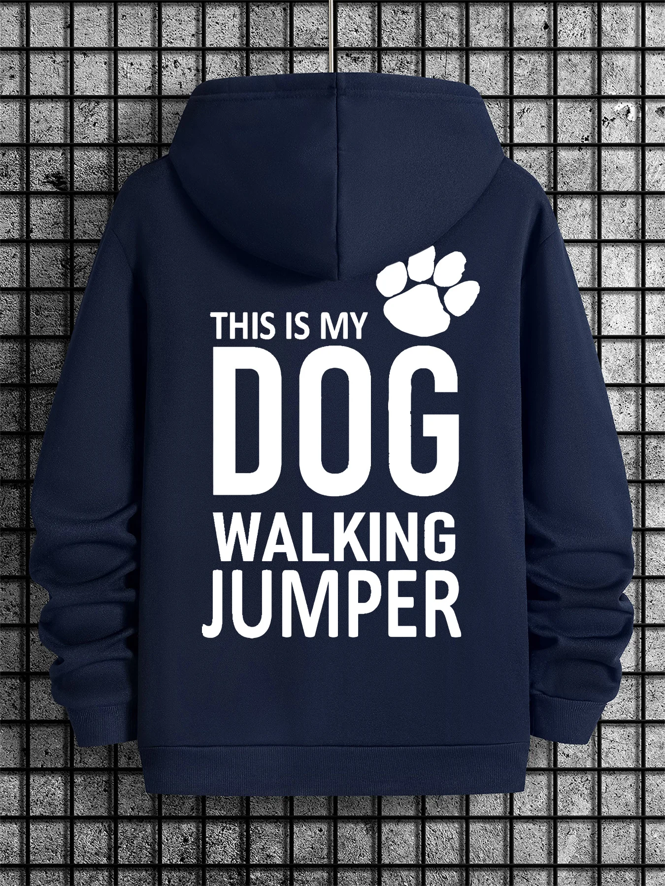 Black Casual Hooded Sweatshirt with 