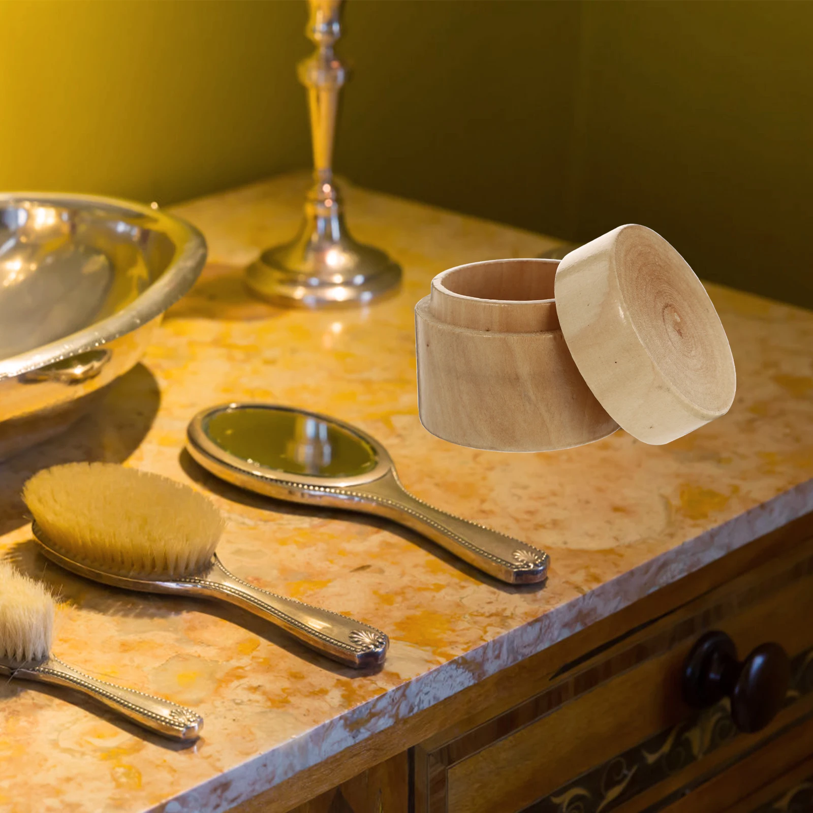 

1Pcs Wooden Ring Storage Container Stylish Jewelry Box Organizer Durable Ring Holder Home Dressing Table Wedding Gift