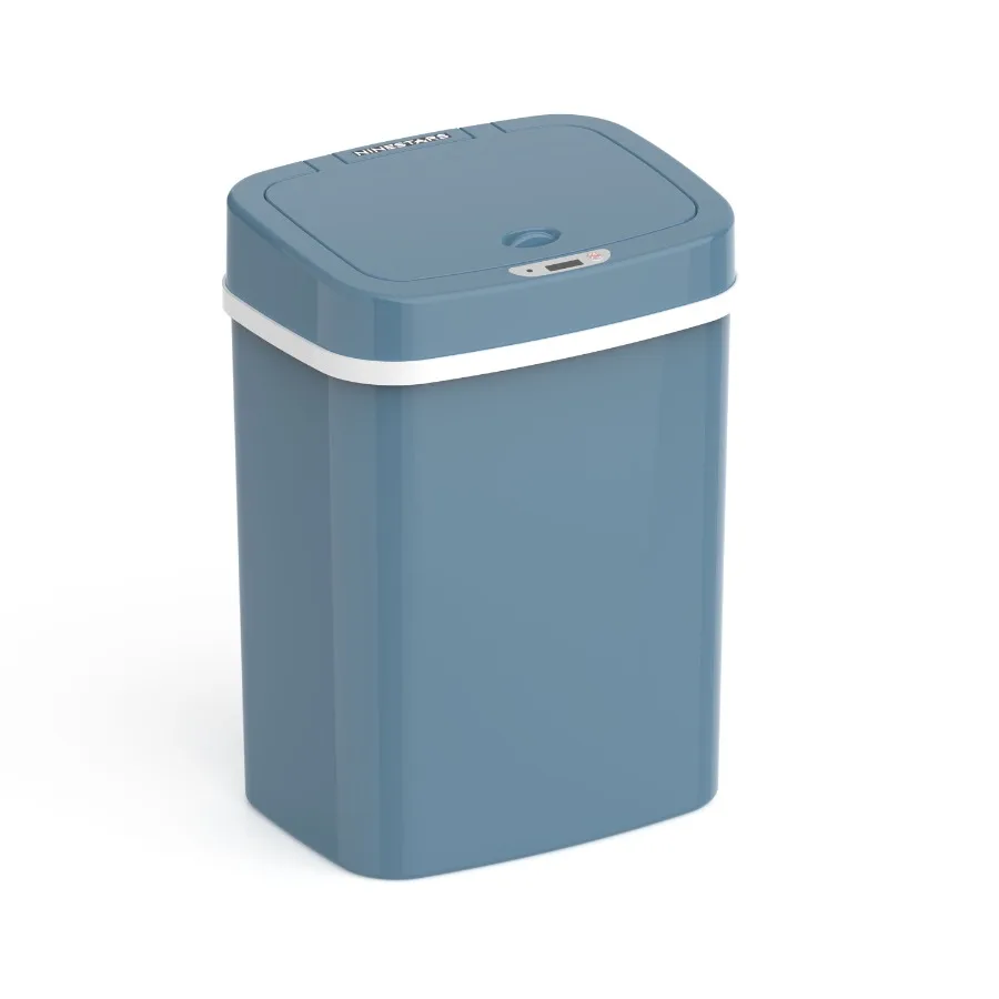 

Automatic Bathroom Trash Can with Motion Sensor for Hands-Free Operation 3 Gallon Plastic Waste Bin with Soft Close Lid Durable