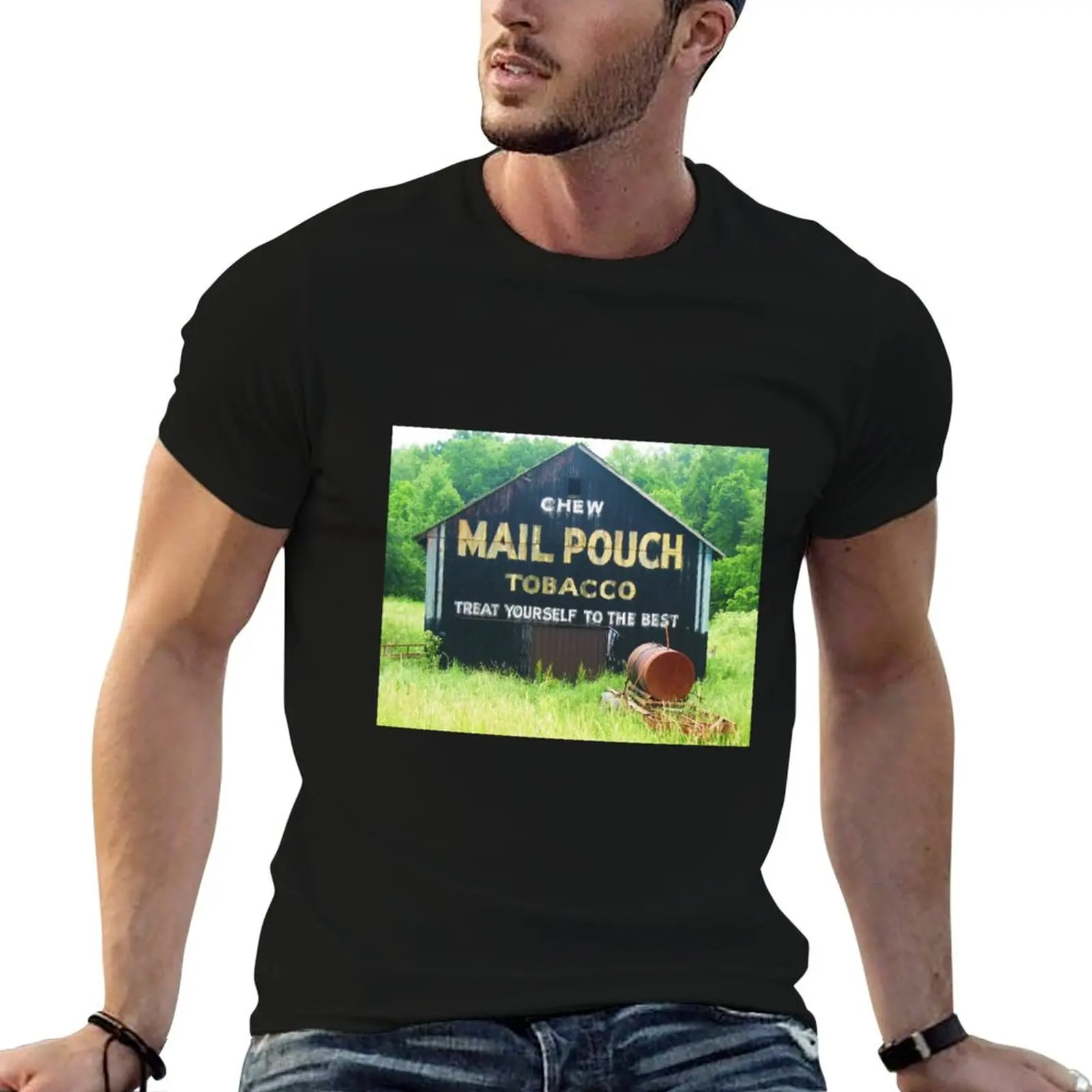 

Chew Mail Pouch Tobacco T-Shirt t shirts for man graphic funny anime t shirts for man man t shirts graphic T-shirt