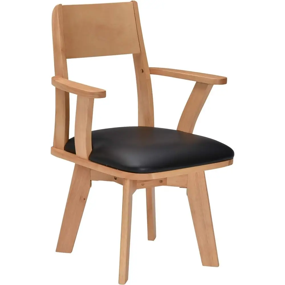 

Rotating Natural Armrest Dining Chair, 50004962 Model
