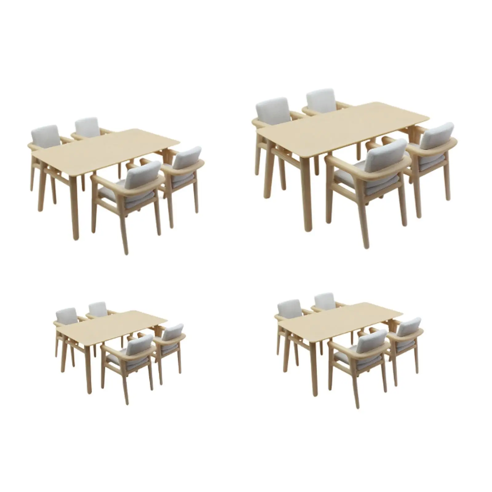 Mini tavolo per casa delle bambole, sedia, mobili in miniatura, regalo, scena di vita, decorazione, simulazione