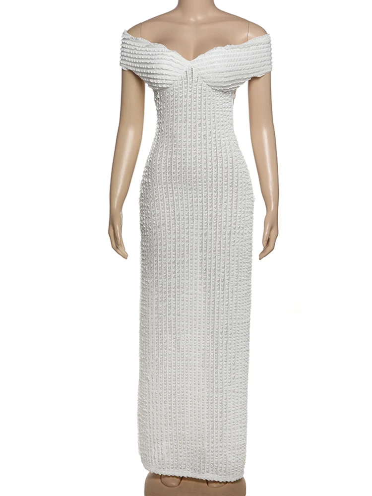 Machedaผ้าพันคอBacklessผู้หญิงMidnightแฟชั่นSlashคอจัดเลี้ยงปาร์ตี้คลาสสิกElegantยืดยาวBodycon