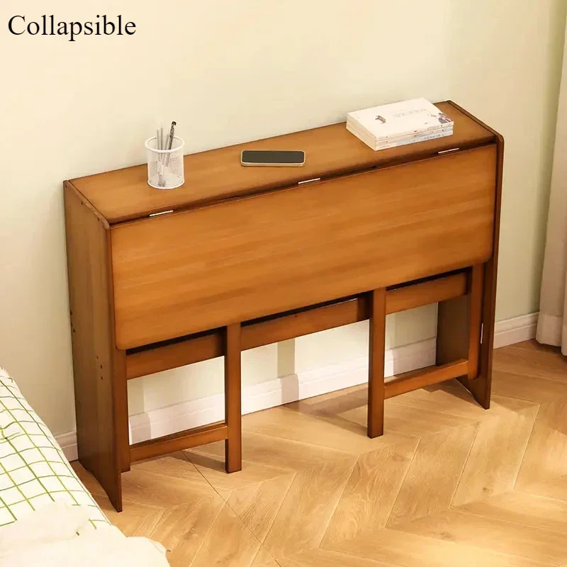 طاولة كمبيوتر مكتبية قابلة للطي ركن الدراسة مربع الحد الأدنى مكتب الألعاب شقة صغيرة Biurka Szkolne أثاث من الخيزران