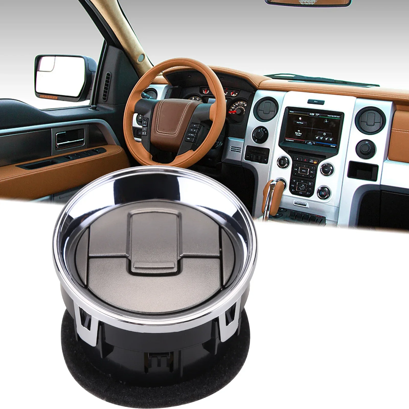 

AC Heater Air Outlet Dashboard Vent Louvre 9L3Z19893CA Compatible for 2009-2014 Ford F150 Automobiles, Parts & Accessories)