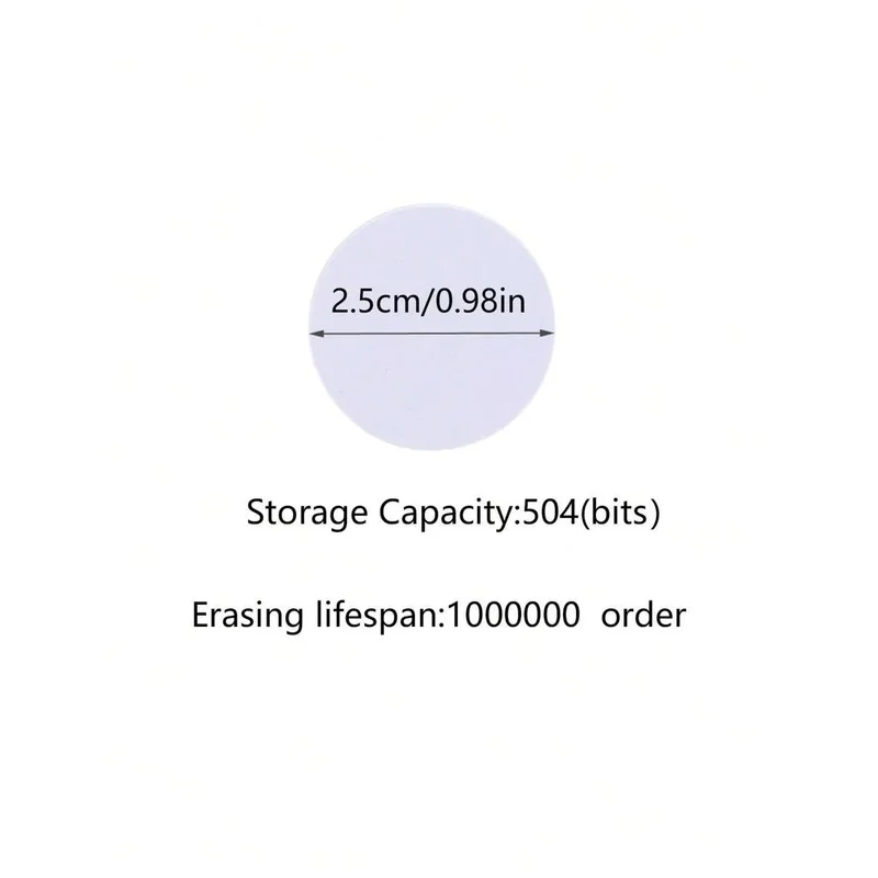 NTAG215 NFC Tags Label Sticker Card 13.56MHz Rewritable 504 Byte Adhesive Blank Chip RFID Smart Home Access Control
