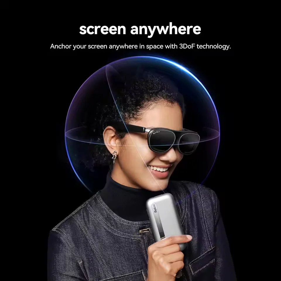 Rokid Max 2 AR Glasses 120Hz Micro-OLED screen YodaOS-Master space operating system supports myopia adjustment and voice call