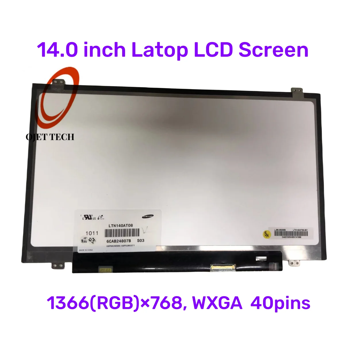 SONY LTN140AT08-S01 LTN140AT08 S03 LCD Screen HD 1366x768 Display Panel Matrix Replacement 14.0'' Slim 40PINS