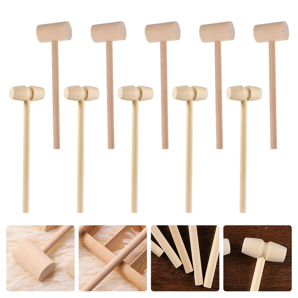 Juego de martillos de madera de 20 piezas, mazo ligero compacto para mariscos, cangrejo, camarones, langosta, ostras, manualidades Diy, herramienta para grietas de nueces
