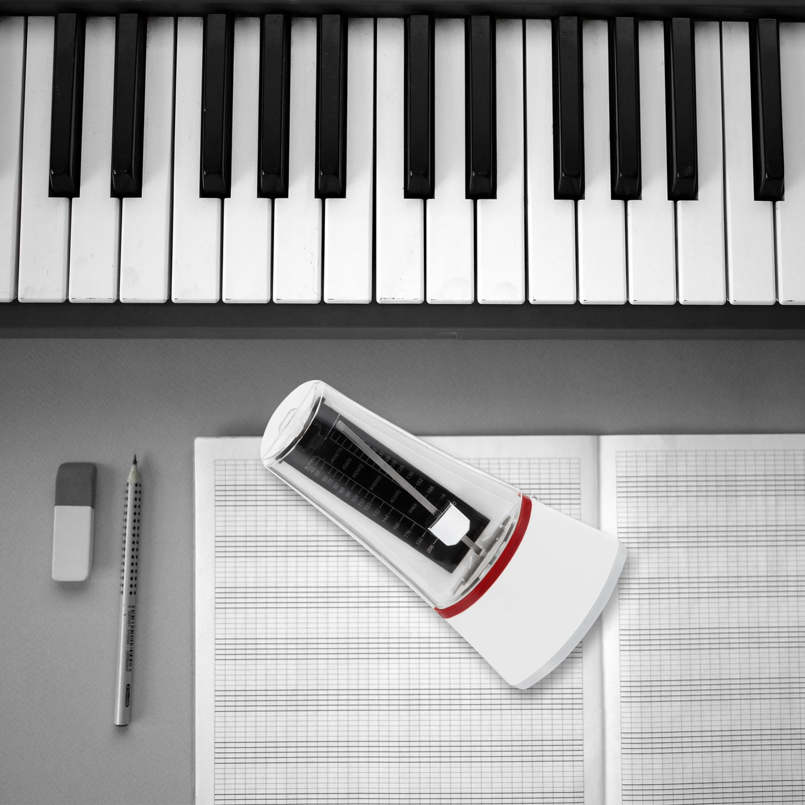 

Portable Guitar Metronome For Beginner Piano Erhu Practice Beat Rhythm Control Small Mechanical Universal Musical