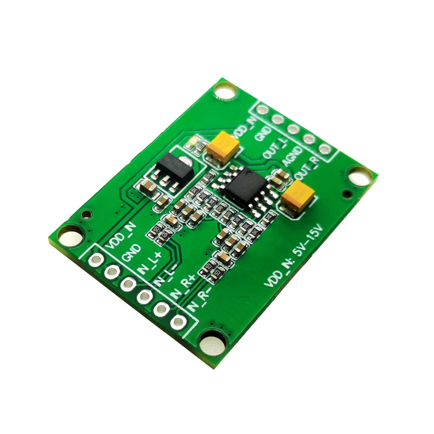 Audio Differential Balance Analog Input to Single-ended Analog Output Module Conversion Board Differential