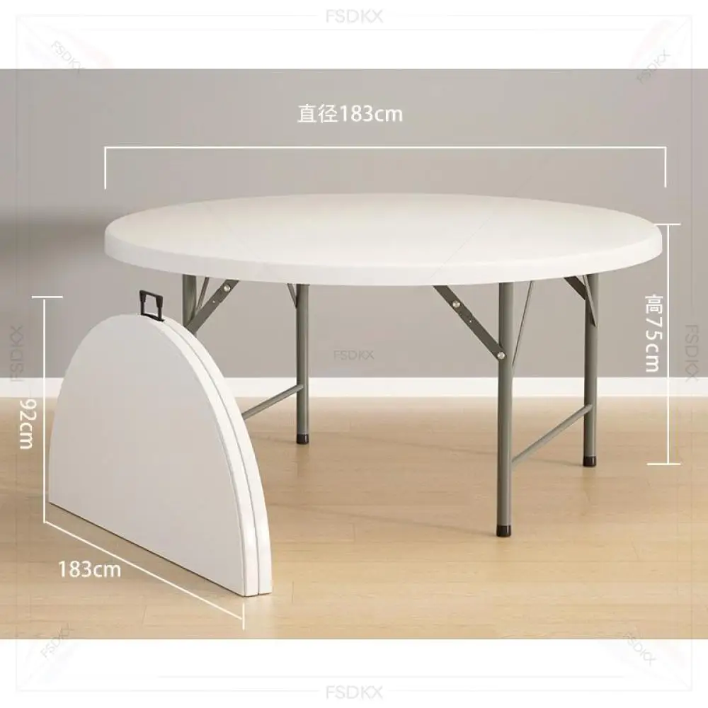 

FSDKX Hot Sale Plastic Wedding Round Table White Dining Table Hotel Furniture Factory Price Table