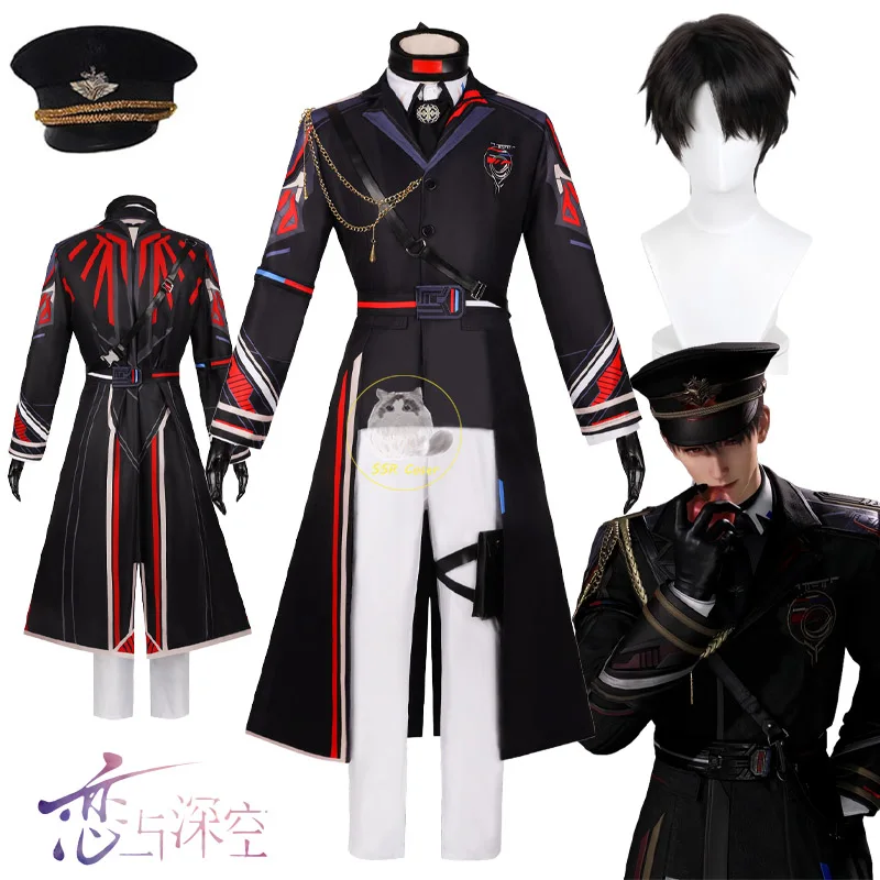 

Игра Love and DeepSpace Caleb Косплей Farspace Colonel Caleb Косплей Парик Униформа Героини Одежда Хэллоуин Костюм Мужчины