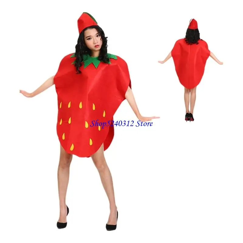 634C Feestkostuums met fruitthema, ademend vlies voor meerdere rollenspellen bij schoolevenementen en familiefeesten