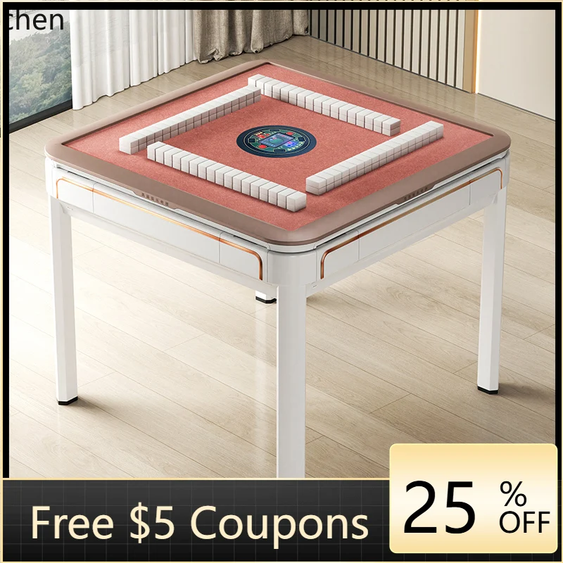 

Автоматический многофункциональный стол D28 для домашнего использования: маджонг, обеденный стол, шахматы и карточные игры, бесшумный четырехпортовый аппарат.