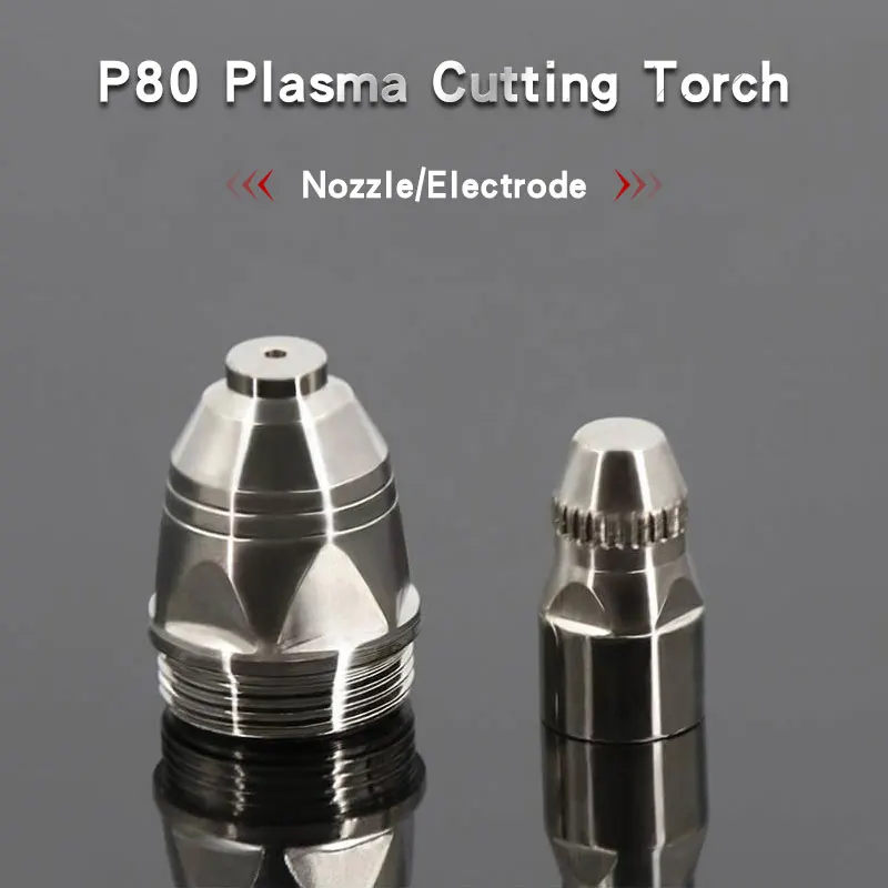 20 stücke P80 Plasma Schneiden Taschenlampen Verbrauchs Schneiden 60A 80A 100A P80 CNC Plasma Taschenlampe Spitze Schweißen Düsen Ersatz düse – Detail 1