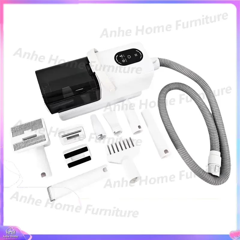 Pet Grooming Vacuum Kit Dog Cat Hair Clipper Trimmer Dryer Cleaner Suction Shaver Professional Household Pet Care Tool