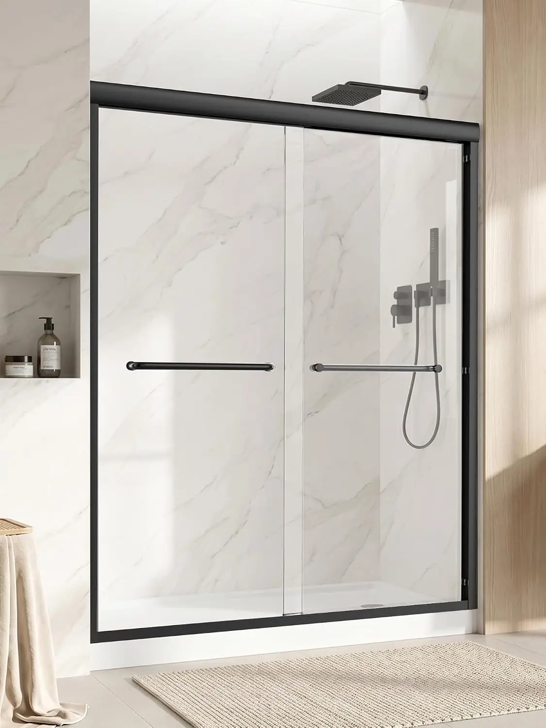 Sliding Glass Shower Door, 56-60