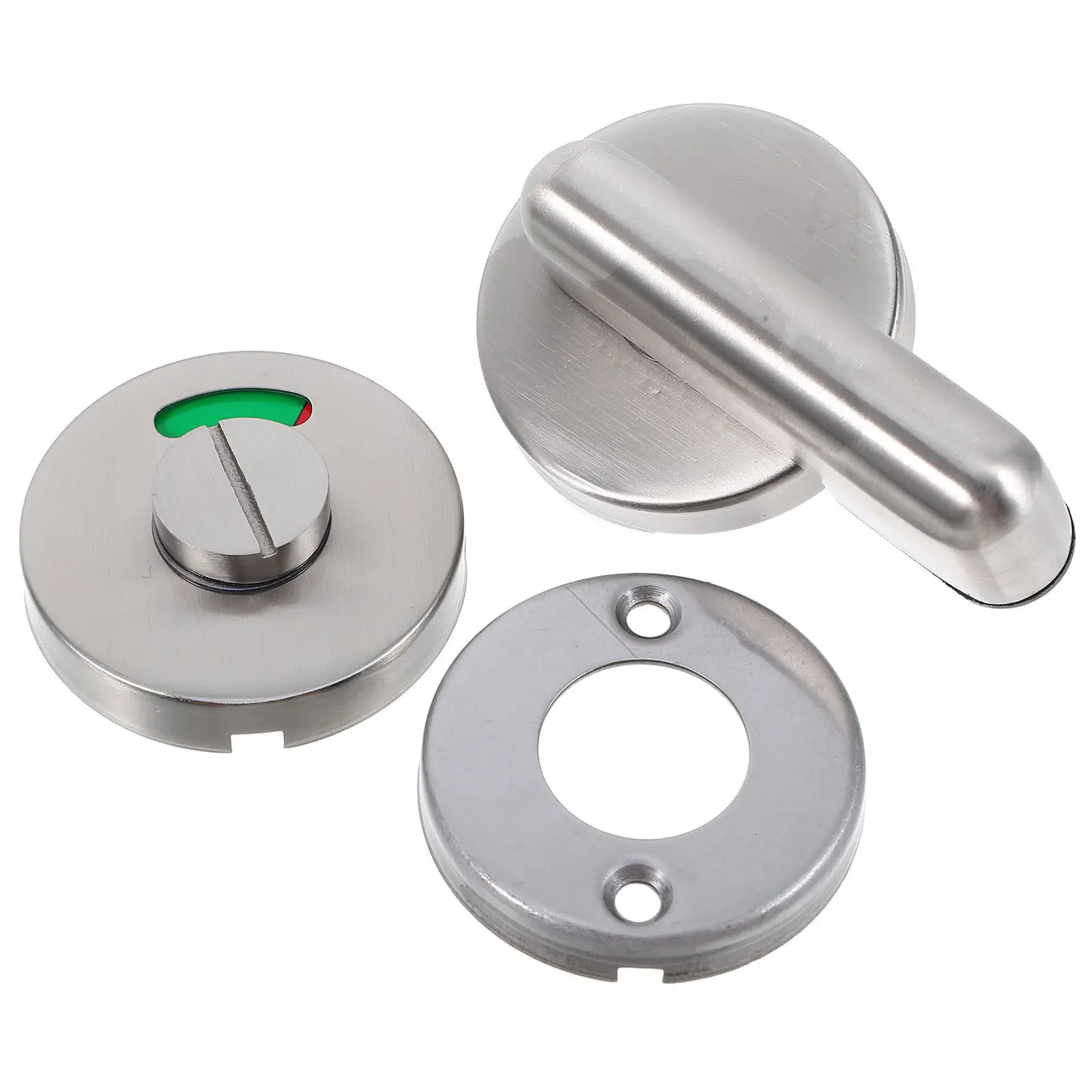 

Bathroom Privacy Indicator Lock Stainless Steel Red Green Status Sign Door Handle for Public Restrooms Rv Shower Toilet