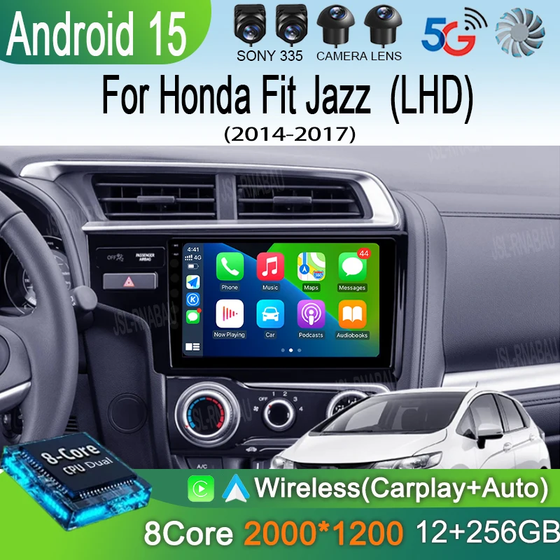 

Car Radio Android 15 Carplay Auto Multimedia Player For Honda Fit Jazz 2014 2015 2016 2017 Autoradio GPS Stereo 2din Head Unit
