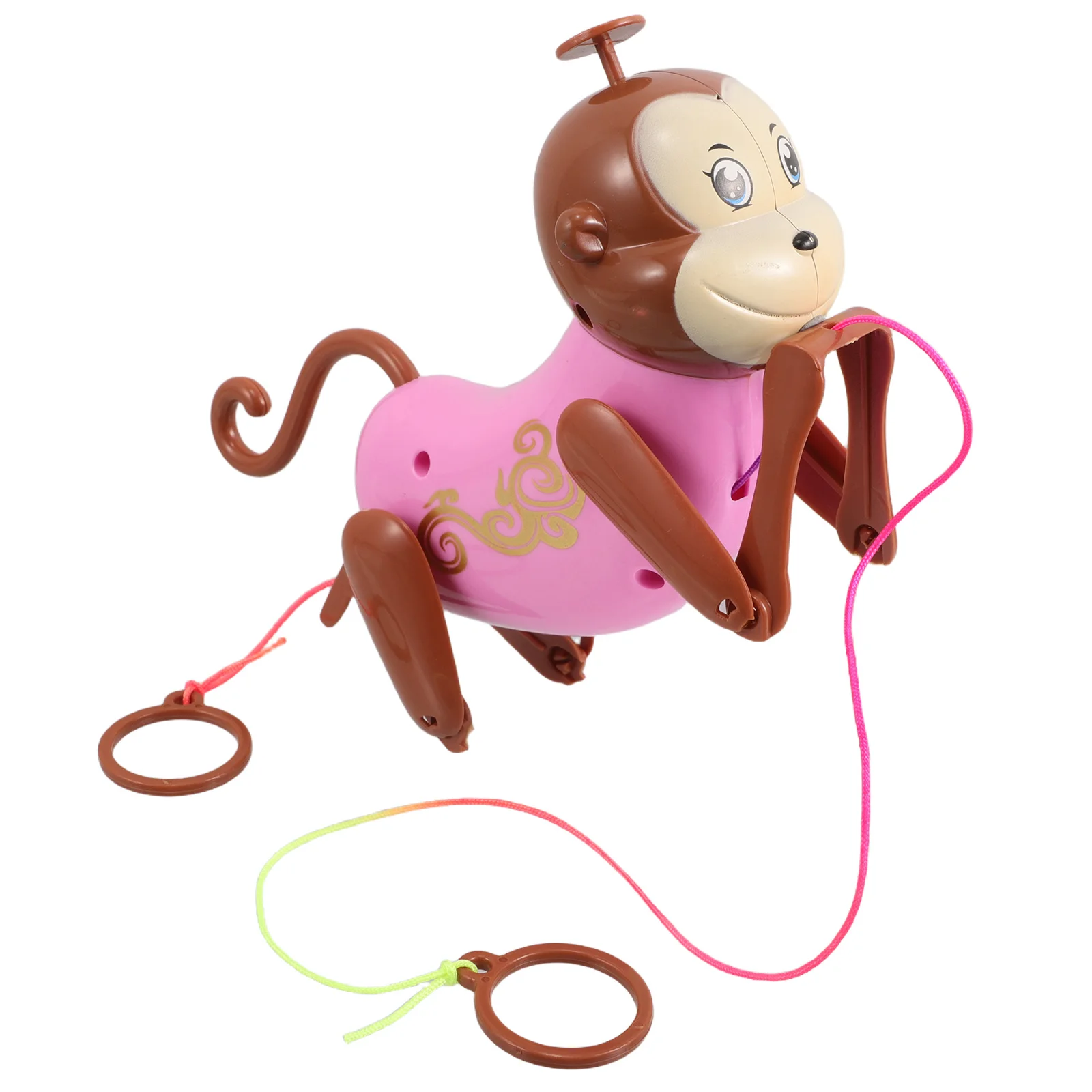 การ์ตูนเชือกเปลของเล่นแขวน Interactive Baby ดึงลวดตรัสรู้ Sensory พลาสติก DIY