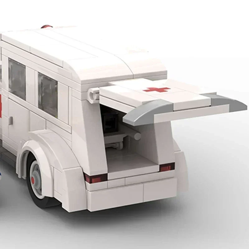 Technische Moc Bricks Vintage Auto Model Henney Packard Ambulance Modulaire Bouwstenen Geschenken Speelgoed Voor Kinderen DIY Assembleren