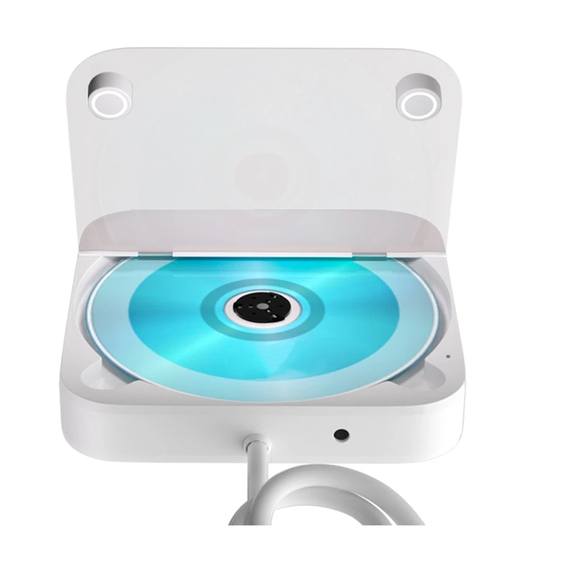 Mini Car CD Player Car External USB/AUX Connection Lossless Connection 3.5 Audio Line Play Portable CD Player