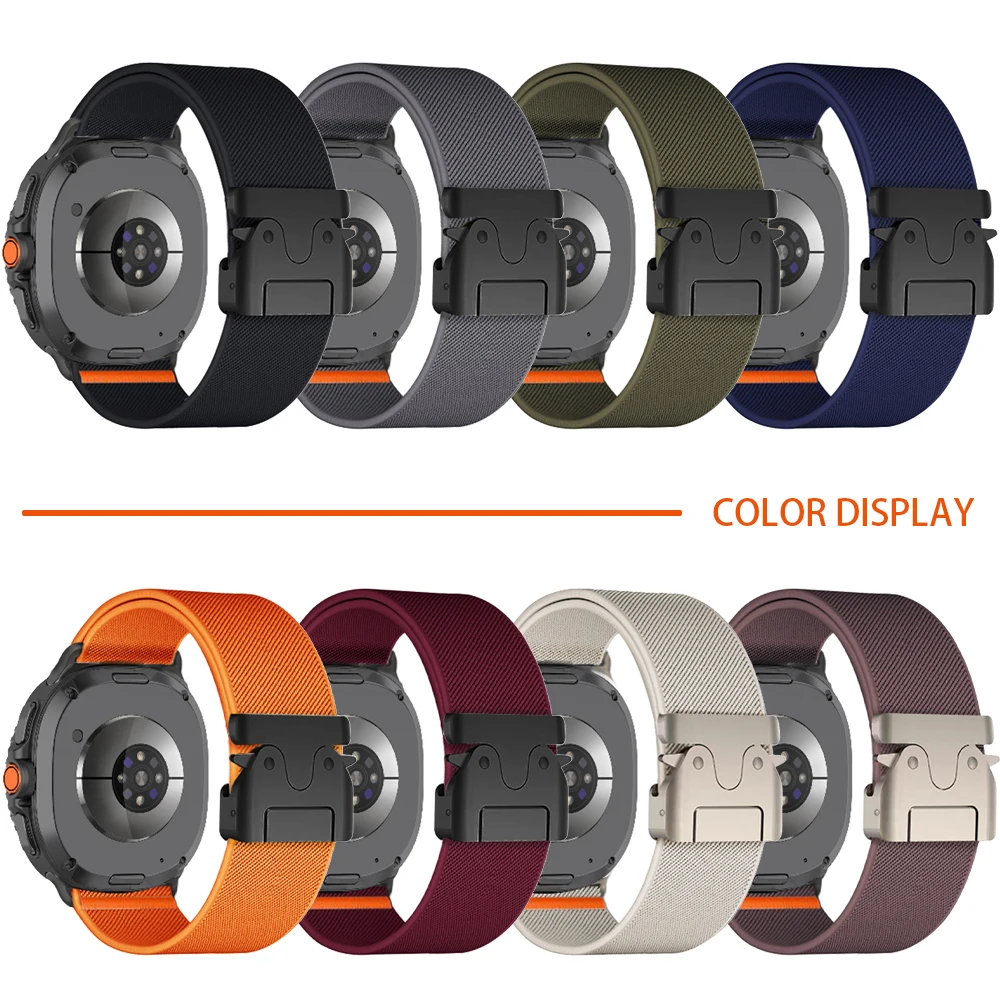 Fallschirmschlaufenband für Samsung Galaxy Watch 8 Armband 44 mm 40 mm Nylonarmband Correa Pulseira Gürtel Galaxy Watch 8 Classic 46 mm