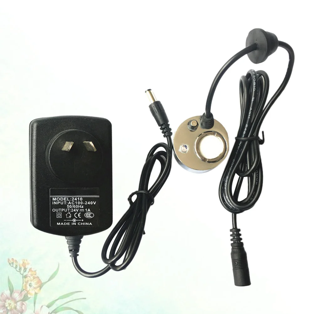 

Fog Mist Maker Color Changing Led Fountain 24V Humidifier For Fish Tank Office Au Plug Black Ceramic Water Feature Stream