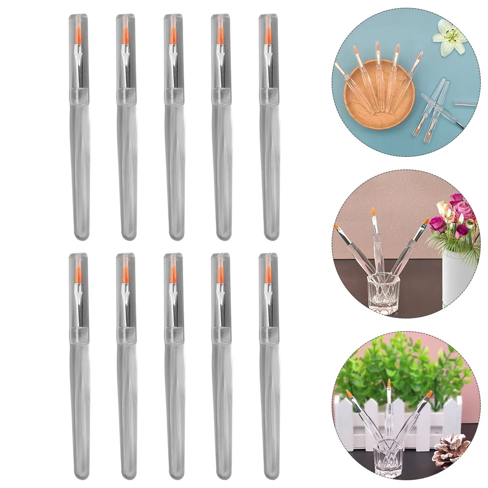 20Pcs Stylish Lip Makeup Brush Set Artificial Fiber Tips for Lip Gloss Balm Lipstick Eyelid Fill Definition Daily