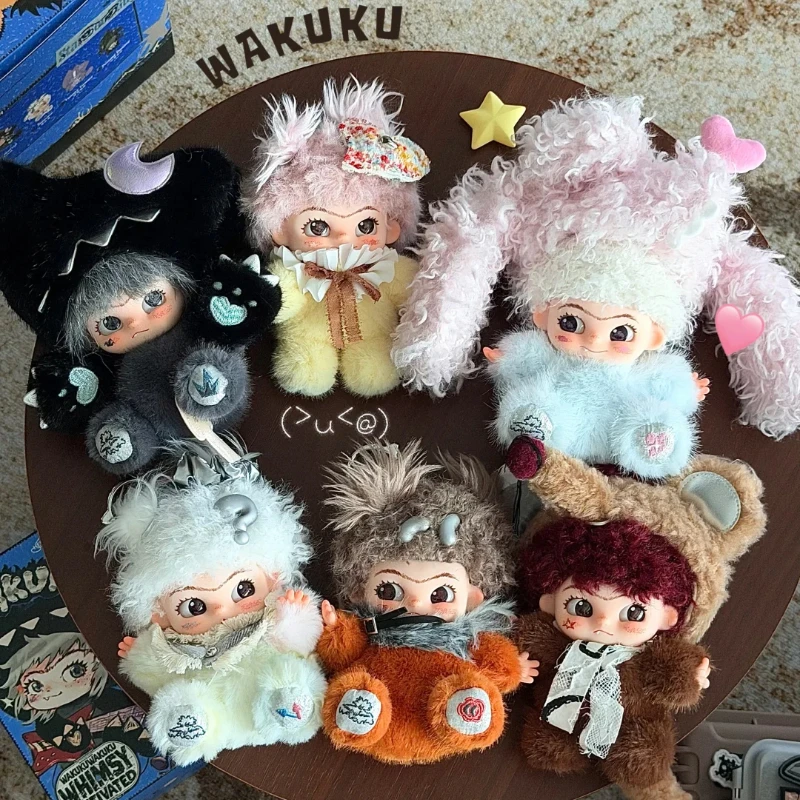 Wakuku WHIMSY ACTIVATED Series Blind Box Kawaii Wakuku Anime Mystery Box Surprise Bag Pendant Keychain Desktop Decor Gift