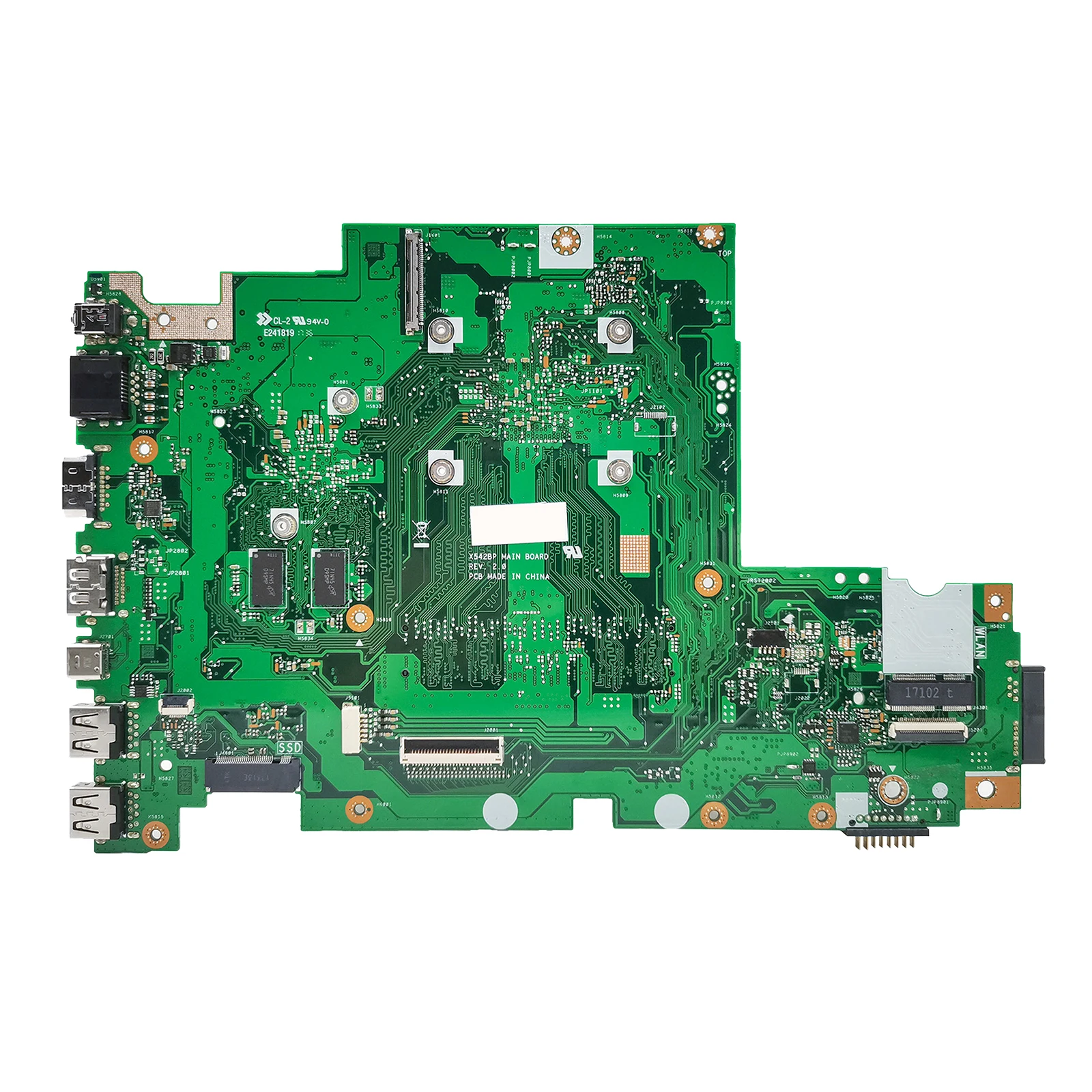 X542BP/X542BA Laptop Motherboard for ASUS Notebook Motherboards E2-9000 A9-9420 X542B A580B K580B Mainboard DDR4