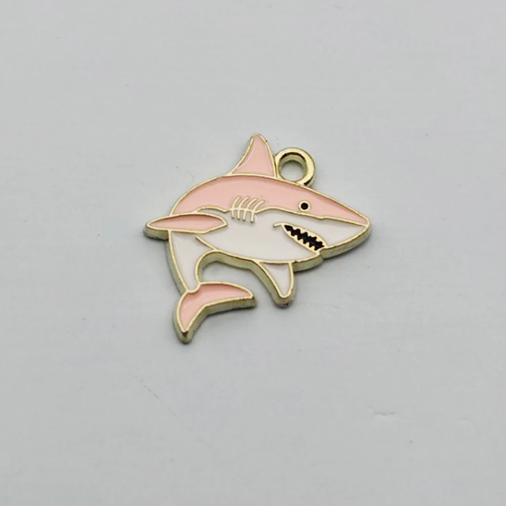 10pcs Shark Charm for Jewelry Making Accessories