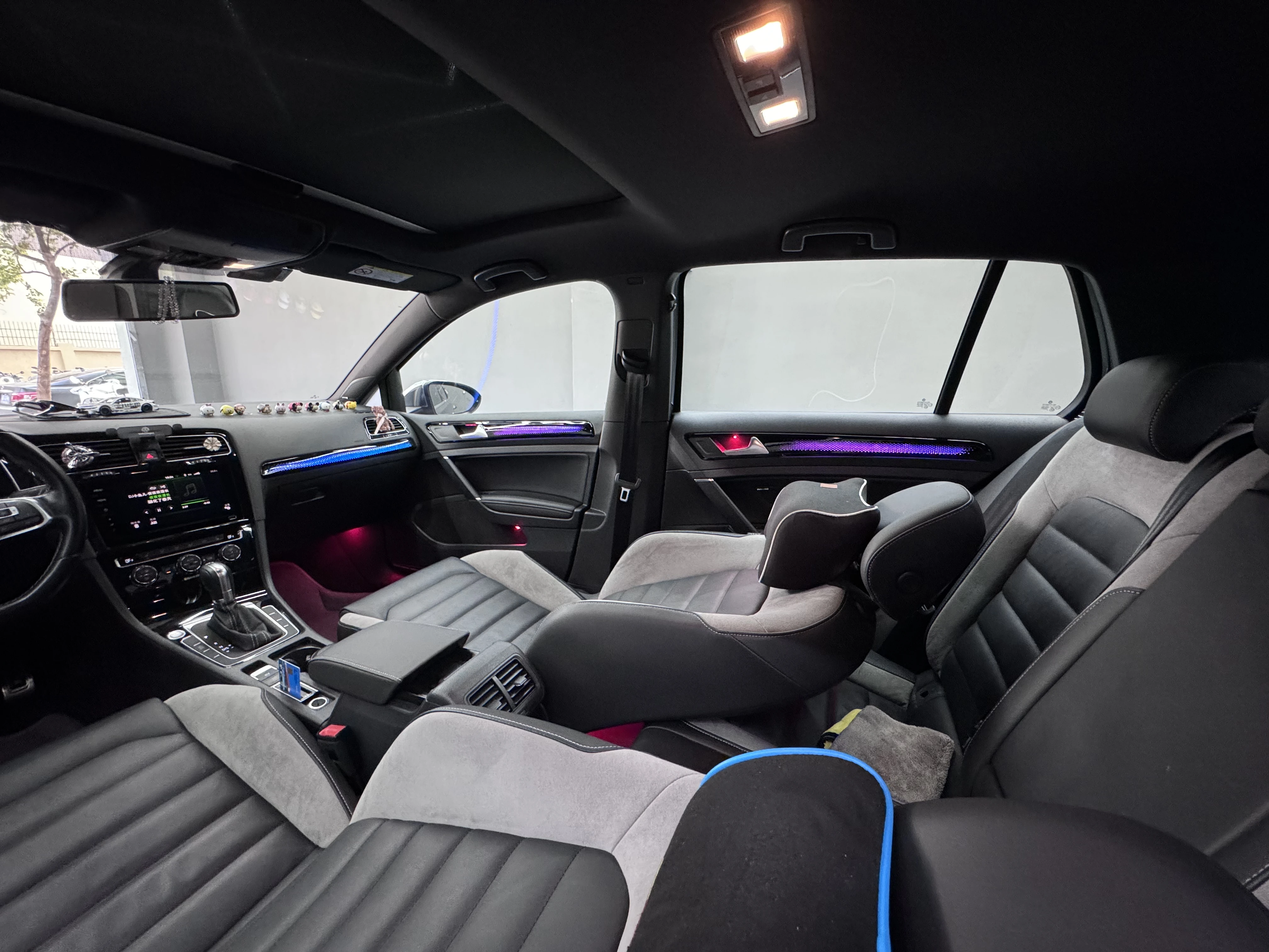 21 in 1 Car Ambient Light For VW Golf 7 2014-2021 Interior Acrylic RGB 64 Color LED Atmosphere Lamp LHD Symphony App Control Kit