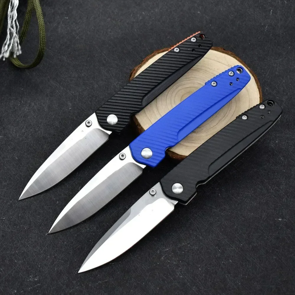 

BM 485 folding knife nylon fiber/G10 handle D2 blade self-defense camping tactical hunting knife EDC travel knife