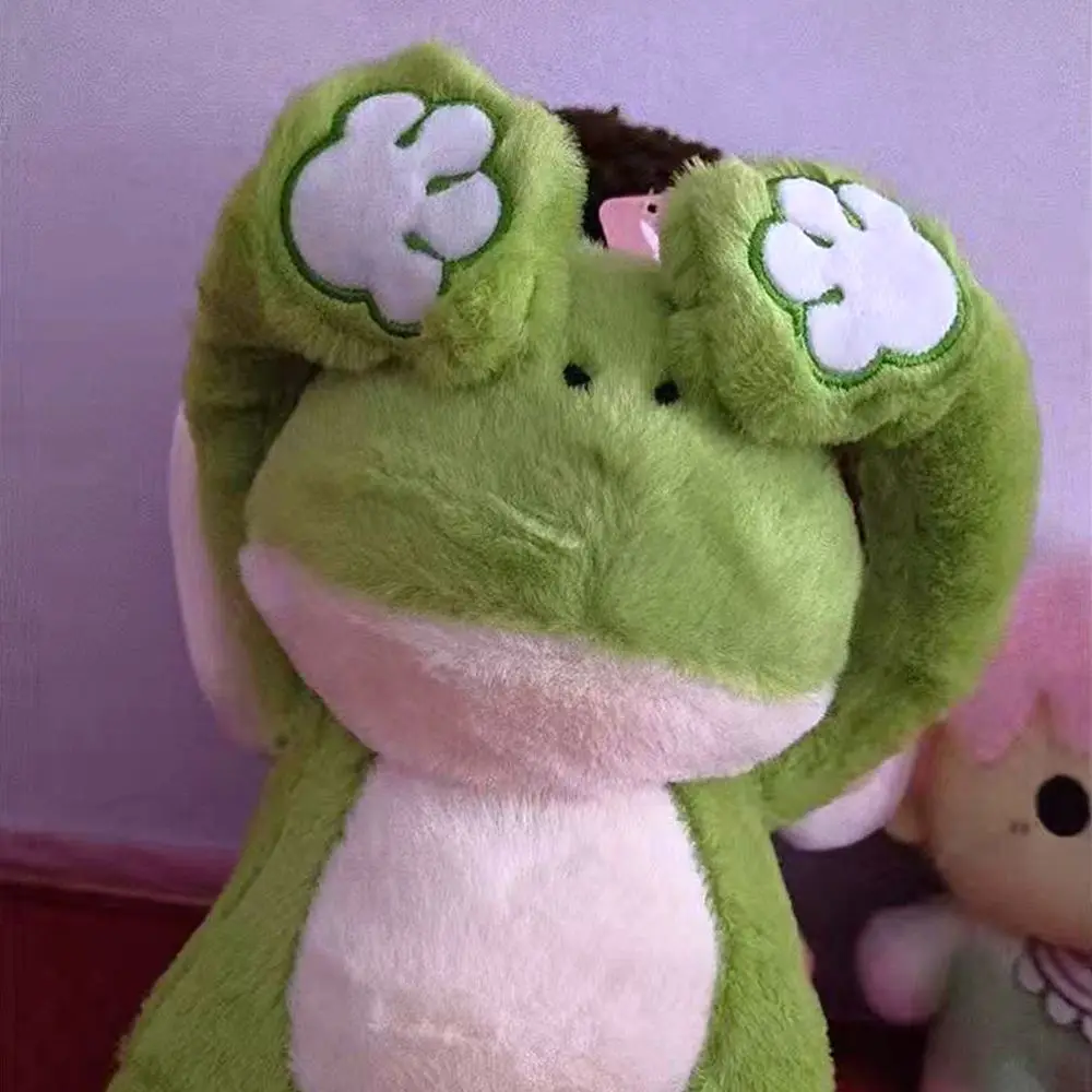

35cm Cute Funny Cat Frog Dinosaur Shiba Inu Rabbit Monkey Duck Plush Toy For Children Friends Doll Decoration With Pillow