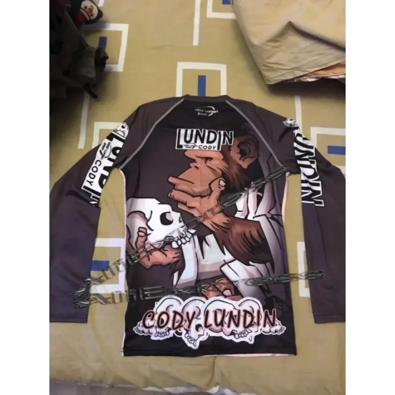 ملابس رياضية Bjj طفح الحرس تصارع البرازيلي جيو جيتسو الكبار رجل نوجي نو جي Bjj جيتسو MMA طفح الحرس Bjj تشغيل قميص موتو #2
