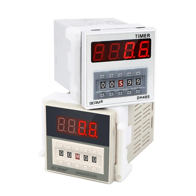 DH48S-2Z AC36V AC220V  AC380V DC12V DC24V 8 Pins DPDT 0.01s-99H99M Programmable Timer Time Relay